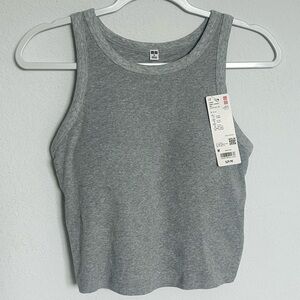 american sleeve cropped bra sleeveless tank top uniqlo NWT